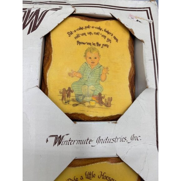 Vtg 3 Pc Plaque My Raggedy Ann Patty Cake Horsey Wood Wall Decor Nursery - Picture 3 of 6